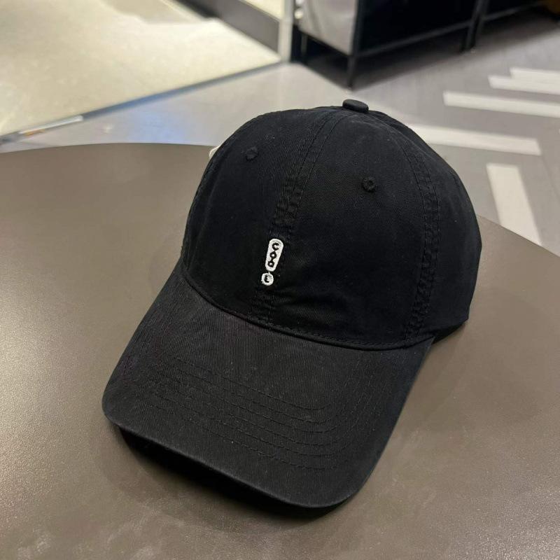 Letter Embroidered Baseball Cap Women'S Summer Hat Big Head Circumference Sunshade Cap Trendy Face Small Hat