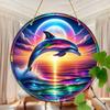 Vibrant Dolphin Window Decoration for Home and Office. An Ideal Gift for Family and Friends.
