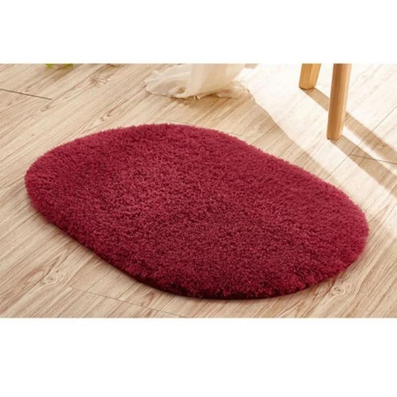Antislip Badkamermatten Geheugenschuim Badkleed Ellipsvormige Matten Zachte Waterabsorberende Badmatten Toiletvloer Deuropening Kleed Dikke Tapijten