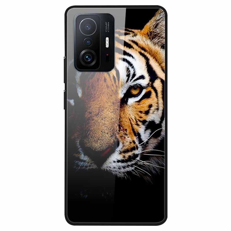 Luxury Case for Xiaomi Mi 11T Pro Cover Tempered Glass Cover for Xiaomi 11T 11 T Pro Phone Case for Xiaomi 11TPro Fundas 2021