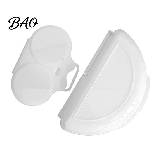 Portable Breakfast Cooking Set 2Pcs/Set Egg Poacher Omelet Pan, Plastic Non-Stick Poaching Mold Cooker, Microwave Maker for Easy Quick Cup with Handle