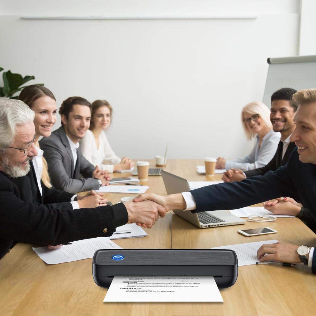 Thermal Printer Paper 8.5 x 11 Inch(200 Sheets), Compatible with A80/A81 Thermal Portable Printer, Automatic Folded Printing Paper feed