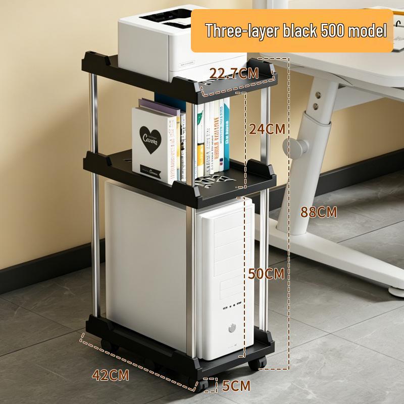 Bewegliches Computergehäuse Desktop-Gehäuse mit Rädern und einziehbarer, verdickter Basis