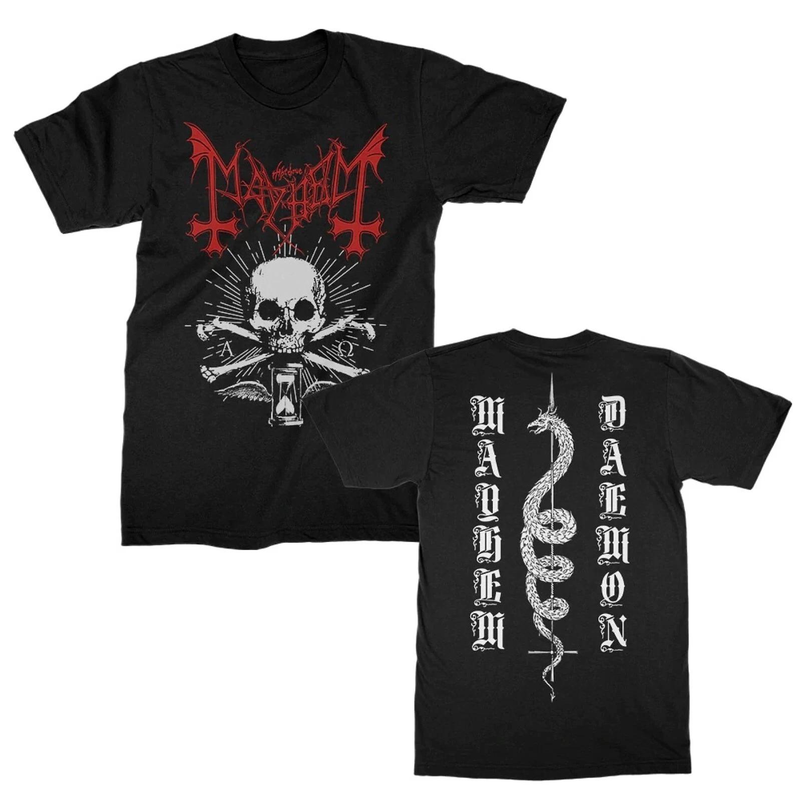 MAYHEM cd lgo DAEMON SKULL SNAKE Official SHIRT XL New de mysteriis chimera ordo 2XL