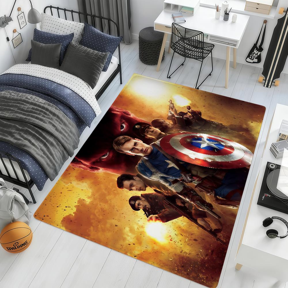 movie cool C-Captain A-America ML hogar Bedside Rug Kitchen Bath Floor Mat Hallway Balcony Carpet Entrance Doormat Decor Home