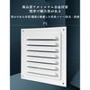 Metal Ventilation Grille, Square Vent Cover with Mesh, Ventilation Hood with Insect Screen, for Bathrooms, Kitchens, and Offices, Rust-Resistant, Dura