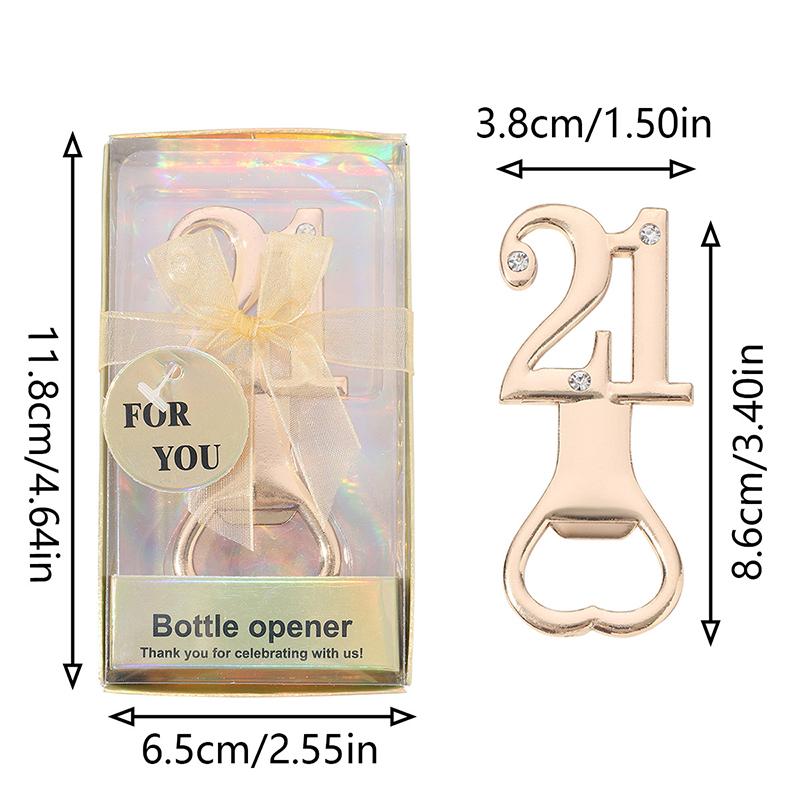 Customizable Shape Bottle Opener 16/18/20/21/30/40/50/60 for Birthday Party Return Gifts Wedding Souvenirs Beer Opener