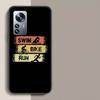 Triathlon Swim Bike Run Phone Case For Xiaomi Poco X3 NFC X4 GT M3 M4 M5 M5S X7 X6 X5 F6 Pro F5 F4 Mi F3 F2 Cover TPU Capa Coque