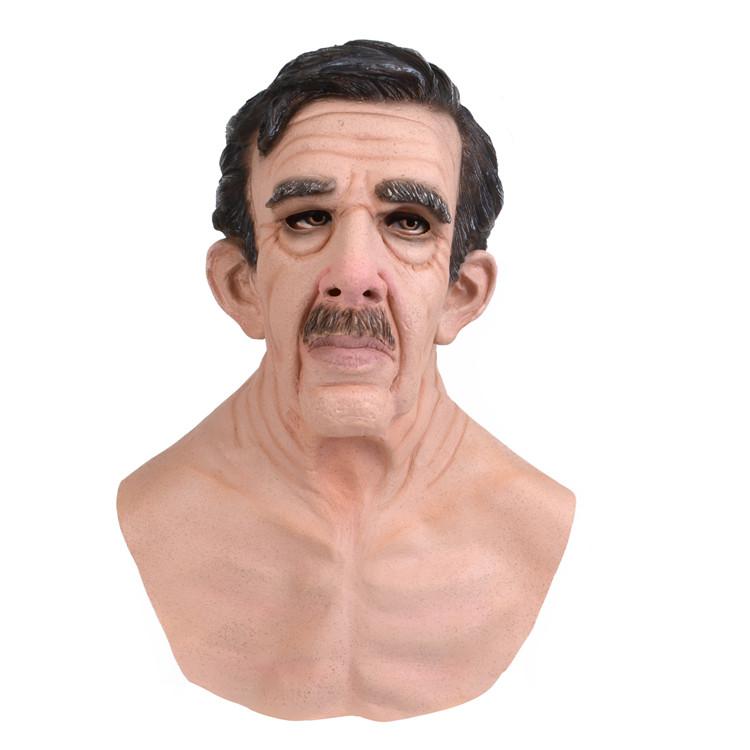 Creepy Halloween Cosplay Masks Green Fish Head Mask Halloween Party Props Adult Latex Masks for Halloween