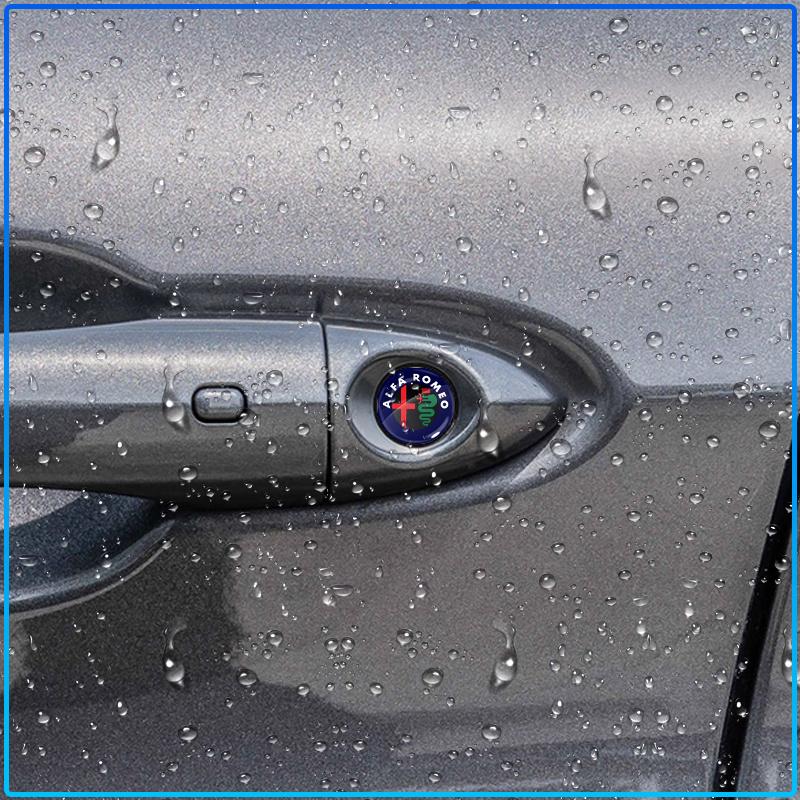14mm Car Remote Key Fob Emblem Badge Radio Button Sticker For Alfa Romeo 147 159 156 Giulietta Giulia Mito Spider Alpha Nheadrest