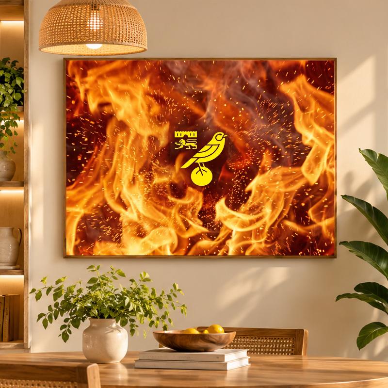 5D Diamond Painting Norwich City Football DIY Full Drill Diamond Art Kit Home Decoration