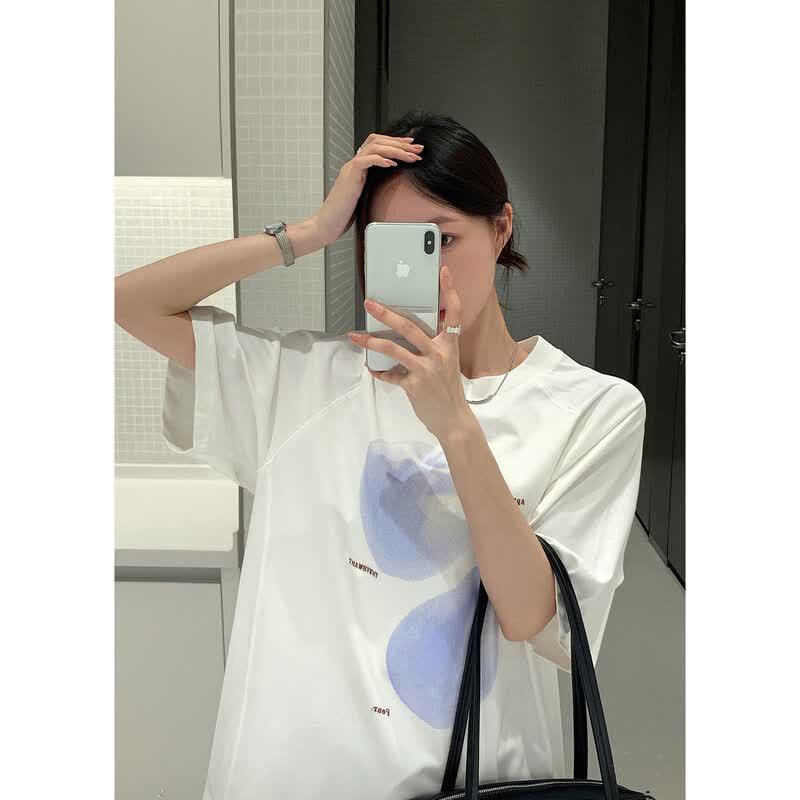 

ICH MODE Fruit Print Loose T-Shirt S
