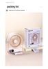 2026 USB Rechargeable Desktop Fan with Detachable Brushless Motor, Silent Operation, Digital Display, and Enhanced Airflow