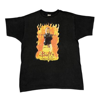 Maglietta Vintage Buffy L'ammazzavampiri XL Nera Anni '90 Film Horror Vampiri Serie TV