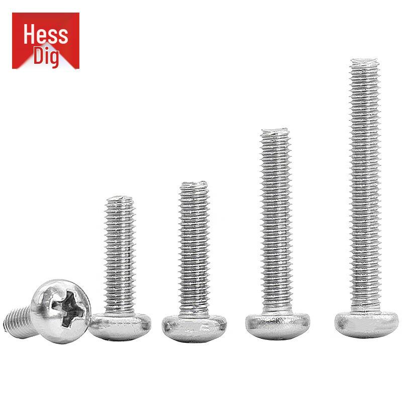 Hersdig 304 Stainless Steel Phillips Pan Head Machine Screw