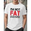 Men's Fashion Round-neck T-shirt,  Polyester Fiber Round-neck T-shirt, Summer Loose and Breathable Short-sleeved Sweatshirt