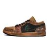 Jordan Air Jordan 1 Vintage Basketballschuhe Herren Low-Top Schwarz/Braun/Umbra/Grün HQ3603-201(Team80-S-BOX)