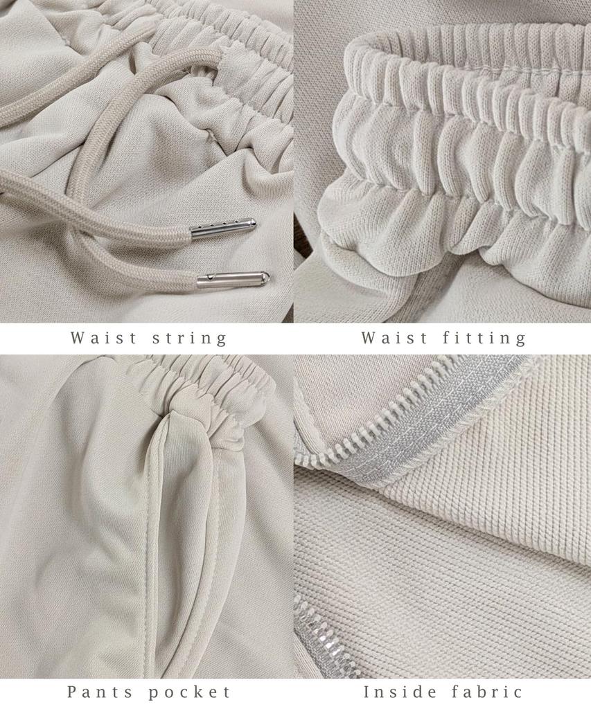 Hoodie and Sweatpants Korean J.STORE Women's 2-Piece Set, Sportswear, Camping, Style, Spring/Summer, Black, 5S-J04-BKM