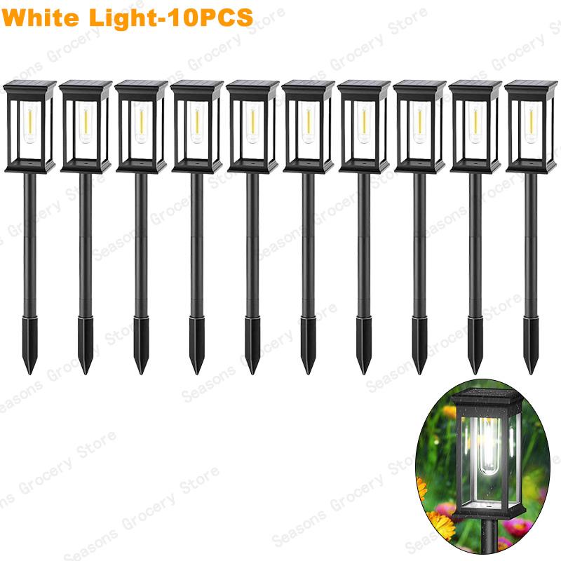 Solar LED Walkway Lights Outdoor Waterproof Durable Tungsten Warm Light Garden Patio Driveway Sidewalk Splice Decorative Lights