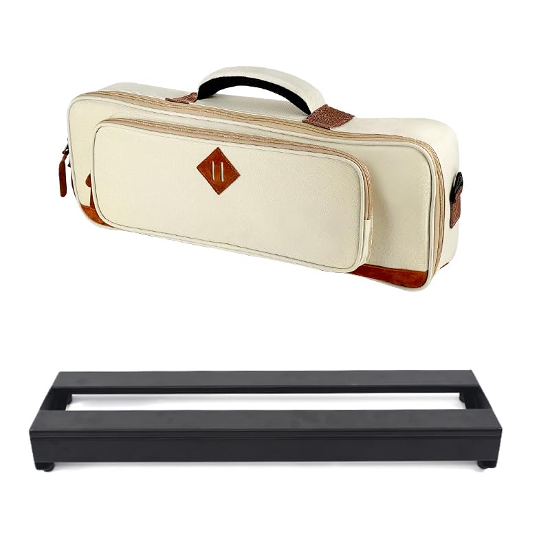 SFRBFJ Effect Pedal Board Bag Lightweight Waterproof Padded Guitar Case Shockproof Compatible with Aluminum Board MINI To Standard Effectors Storage