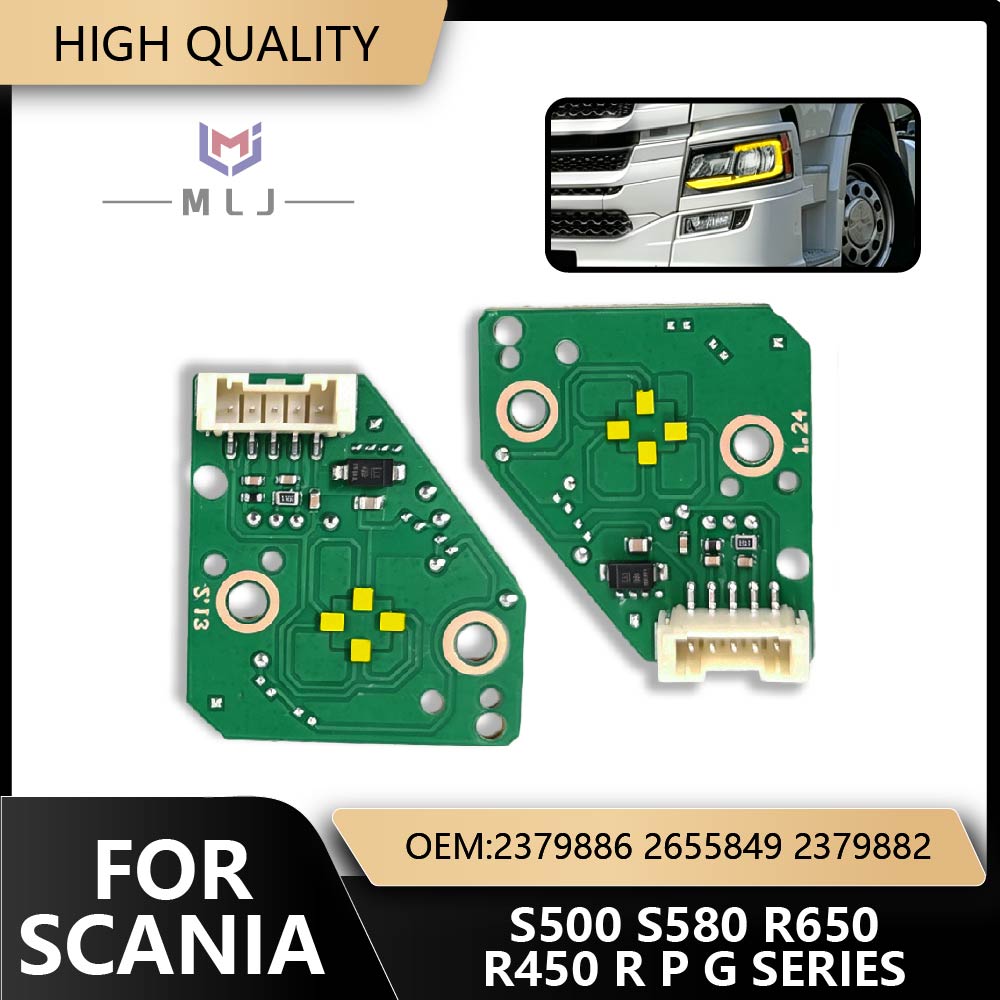 White Yellow Angel Eyes DRL LED Board OEM 2379886 2655849 2379882 For Scania S R P G Series Headlight Source Chips Spare Parts