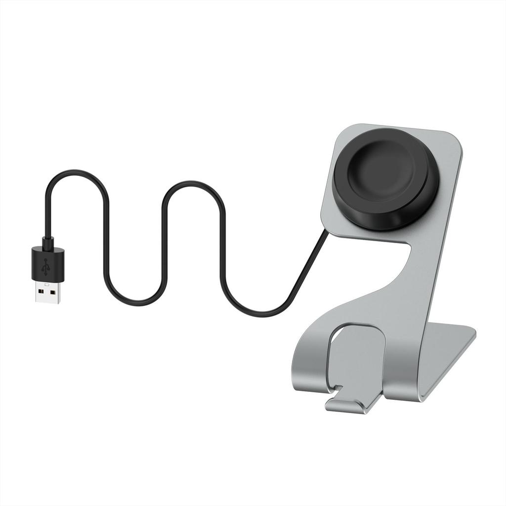 Metall-Ladestation für Huawei GT2 Pro Watch 3 Pro Grauer Lade-Ständer Basis