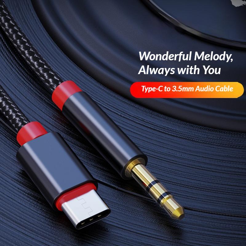 0.5m/1m/2m/3m Type-C USB-C To 3.5mm Male Audio Jack AUX Cable Adaptor Wire Line For Phone Xioami Earphone Headset SpeakerGood product