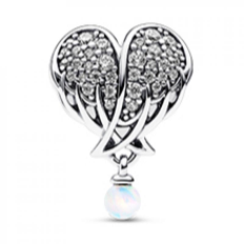 Pandora Sparkling Angel Wings   Heart Charm 792980c01