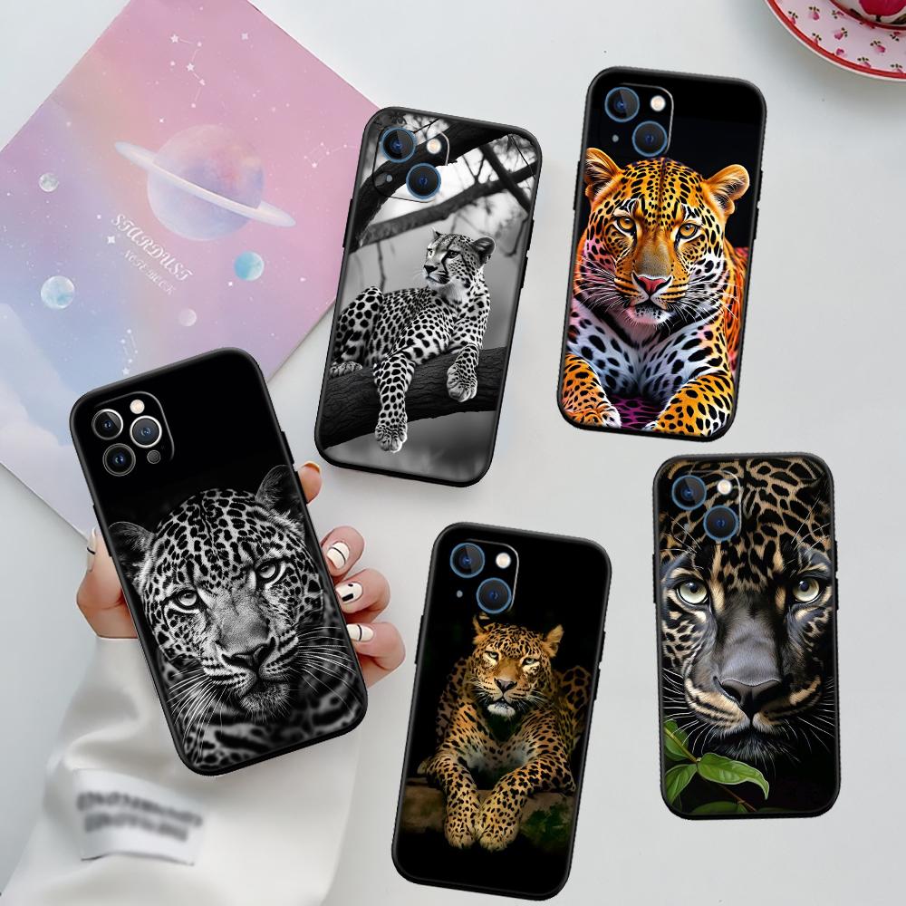 RA16 Leopard Phone Case for Samsung Galaxy A11 A12 A13 A15 A52S A53 A55 A56 A70 A71 A72 A73 F06 F16 F56 S10 Plus S10e