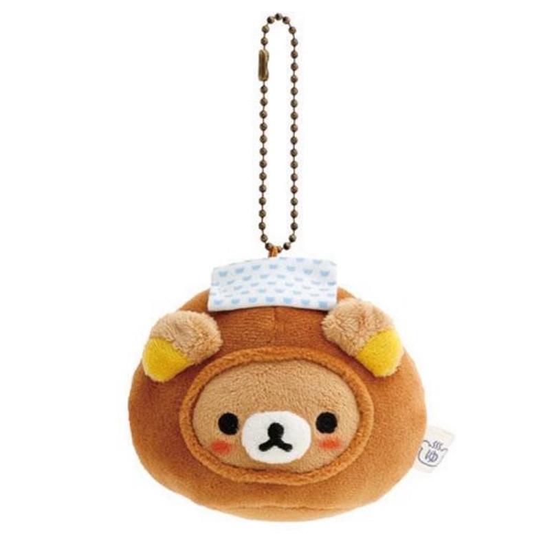 Roasted Rilakkuma Meatball Mantou Plush Toy Cartoon Keychain Backpack Pendant