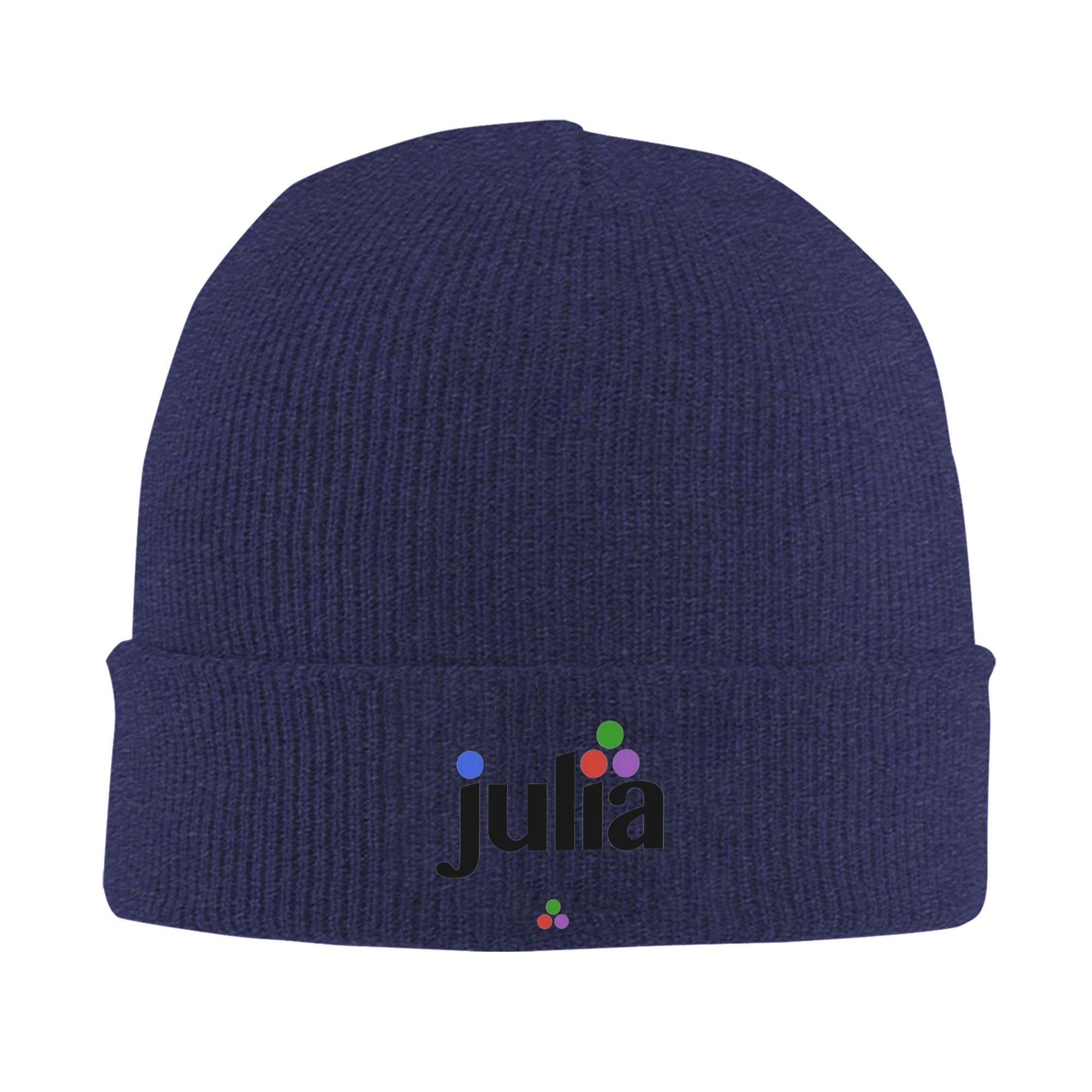 Зимние шапки-бини с логотипом Julia Hex, шапка-череп, теплая осенняя вязаная шапка, колпак для женщин и мужчин One Size