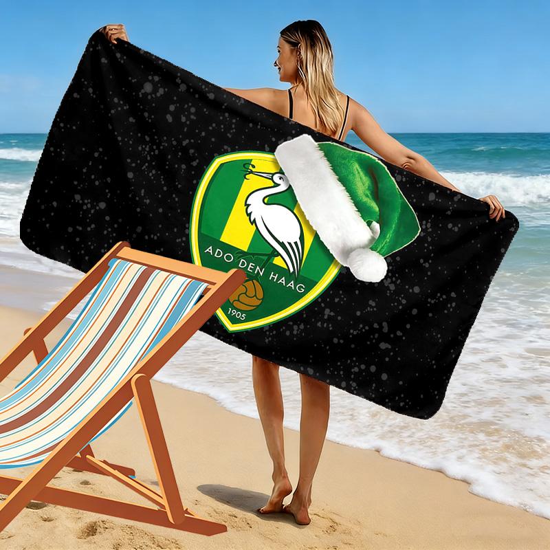 ADO Den Haag Print Strandtuch, Großes Weiches Schnelltrocknendes Handtuch für Strand Camping Schwimmen