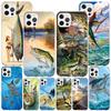 Offshore Angling Fishing Fish Rod Phone Case For iPhone 17 Air 16 Pro Max 16E 15 + 14 Plus 11 12 13 Mini 7 8 SE Gift Print Cover