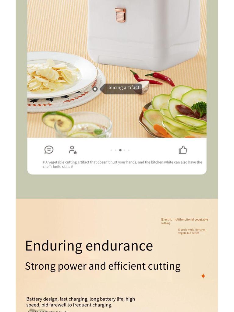 Electric Vegetable Chopper & Slicer: Cutter, Grater, Potato Slicer