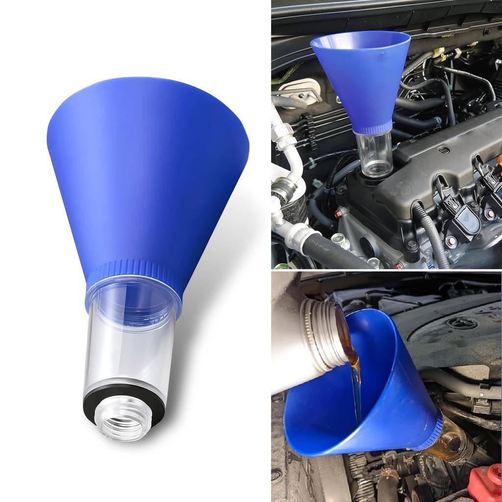 Engine Oil Funnel/Anti-Spill/Hands-Free Operation/Car Engine Oil Filler with Thread/Suitable for TOYOTA for KIA for HYUNDAI