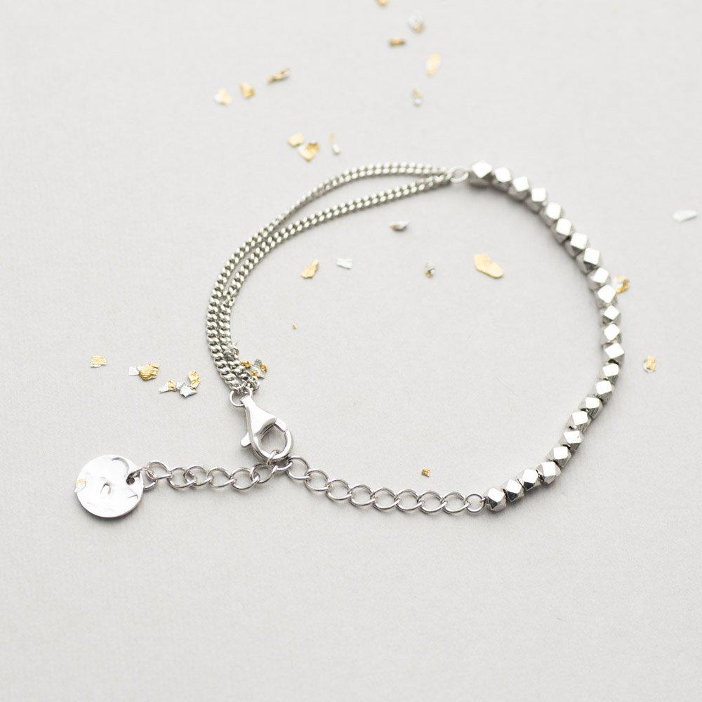 

Срібний браслет з кульками 18 срібний