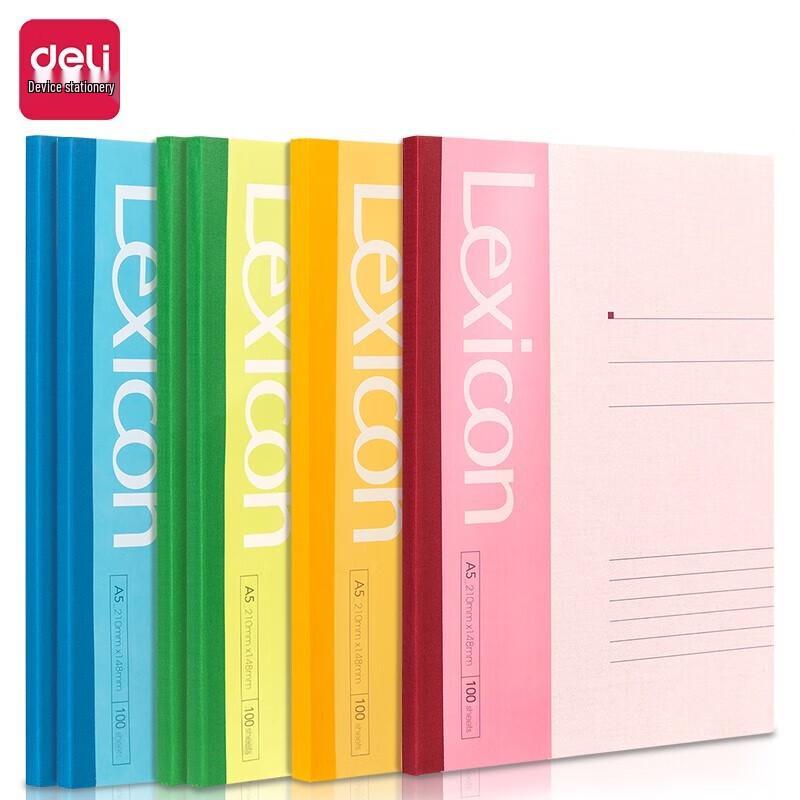 Deli 7655 A5 Wireless Glue-Bound Softcover Notebook A5