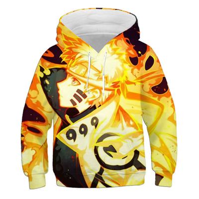 Japanese Anime Cartoon Hooded Children's Casual 2024 3d Hoodie Naruto Role-playing Costume Sweatshirt Harajuku