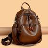 Fashionable and Minimalist Women's PU Leather Backpack with Top Handle, Perfect for Commuting, Travel, and Daily Use