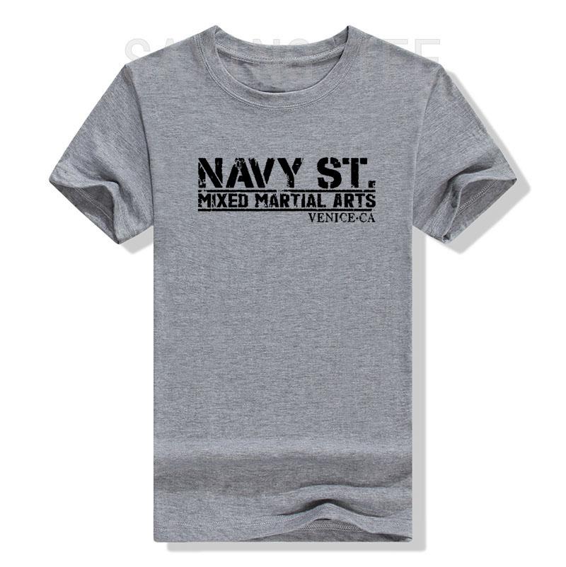 Navy Street Kingdom MMA Mixed Martial Arts Gift T-Shirt Letters Printed Saying Tee Tops Graphic Outfit Cool Short Sleeve Blouses