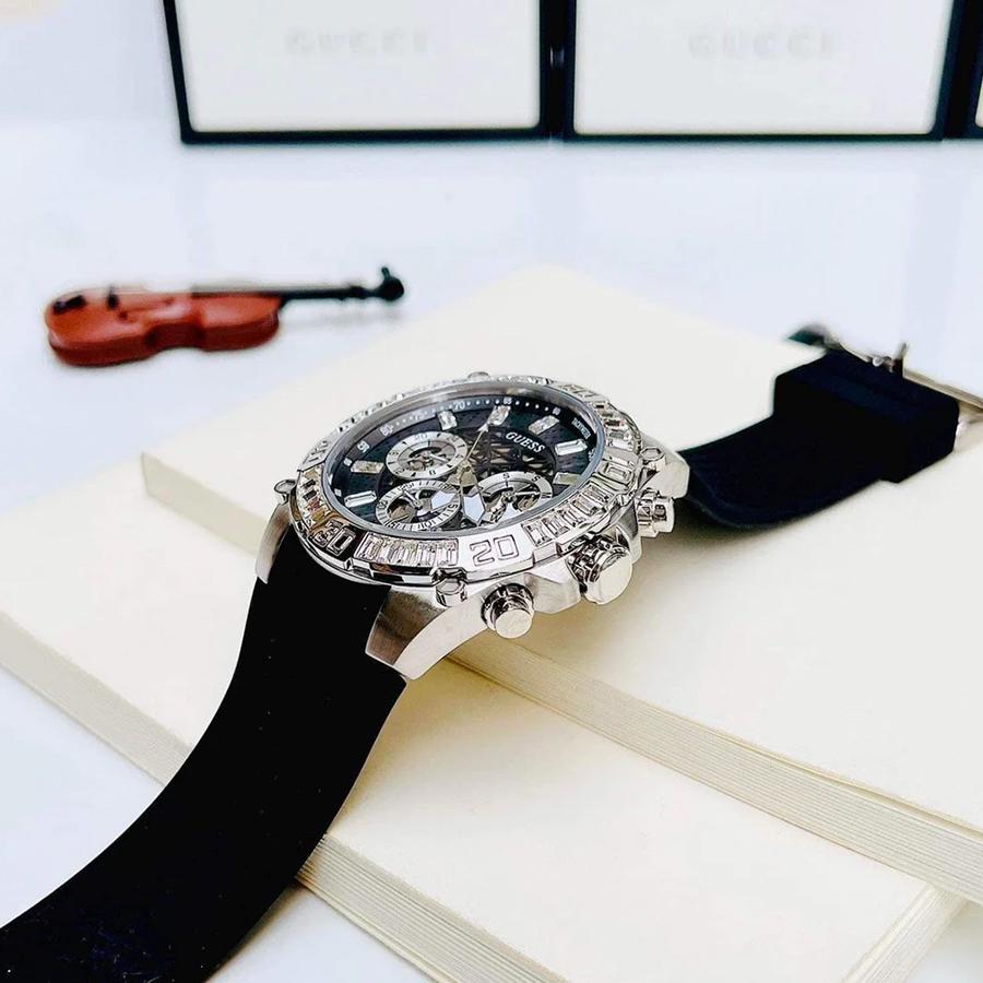 Guess Watches Male Guess Multifunction Quartz Watch - Gold Stainless Steel Watch Band, Fashion Watches for Men Great for Daily Wear & Gifting