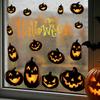 Glow-in-the-Dark Pumpkin Stickers for Halloween Decoration