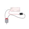 Black White 130 Motor Kit With 2Xaa Battery Storage Case And Switch 16500 Rpm Mini Diy Electronic Motor Circuit Models Kit