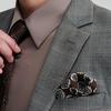 Men's Plaid Wool Business Suit Jacket