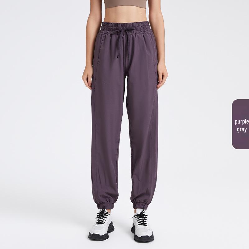 Women's Quick-Dry Wide-Leg Yoga Pants with Pockets - High-Waisted & Slimming