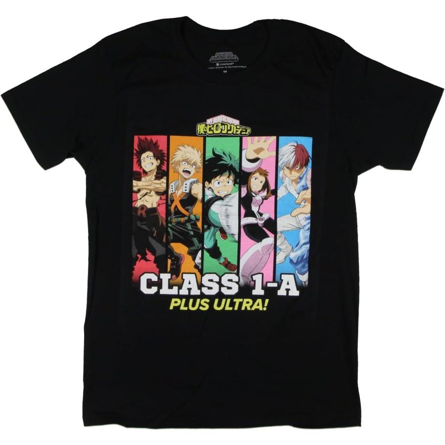 My Hero Academia Men s Class 1-A Plus Ultra Character Panels Adult Short Sleeve Anime T-Shirt (Large) S