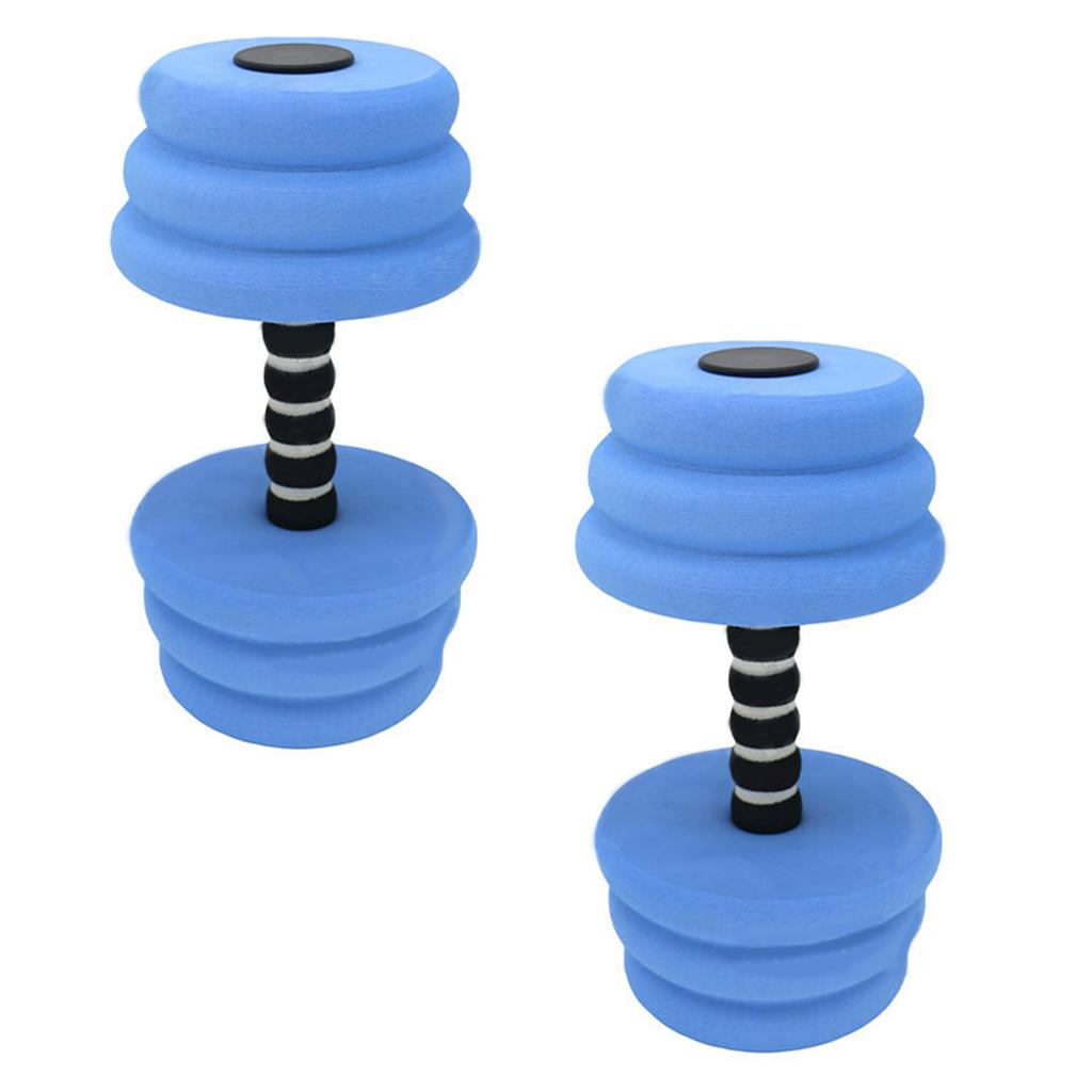 1Pair Aquatic Exercise Dumbells Water Aerobic Exercise Foam Dumbbells for Water Aerobics Fitness and Pool Exercises