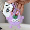Faux Mink Fur Cute Coal Ball Plush Keychain Pendant Bag Charm Gift