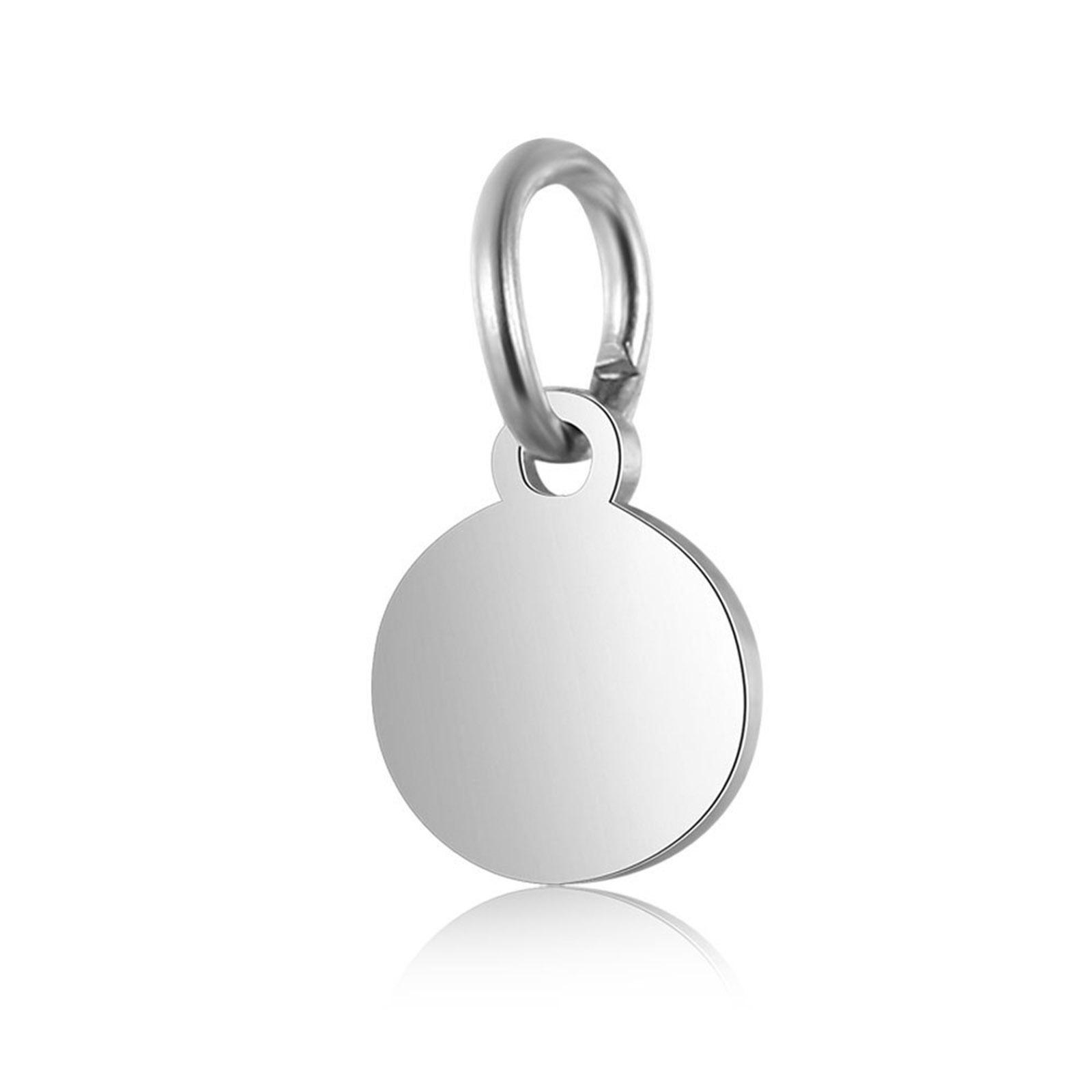 

1PC Stainless Steel Round Blank Pendant Two Sides Mirror Metal Stamping Tag Charm For Diy Necklace Jewelry Making Findings Craft
