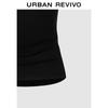 UR Women's Off-Shoulder Pleated Slim Fit T-Shirt